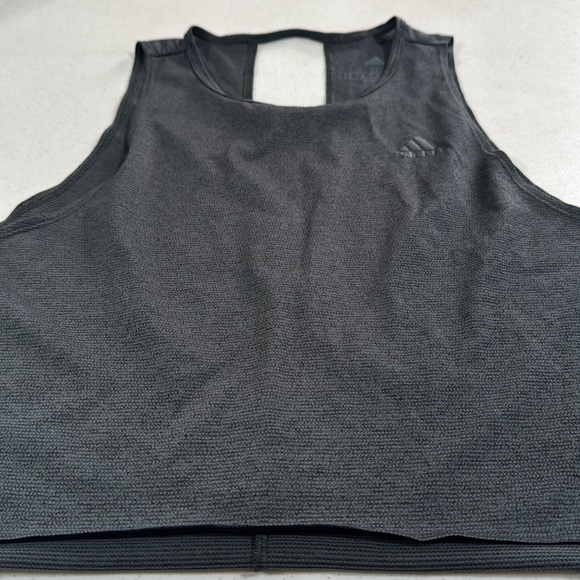Adidas Gym Tank Sheer Charcoal Gray Women’s Small - Picture 8 of 8